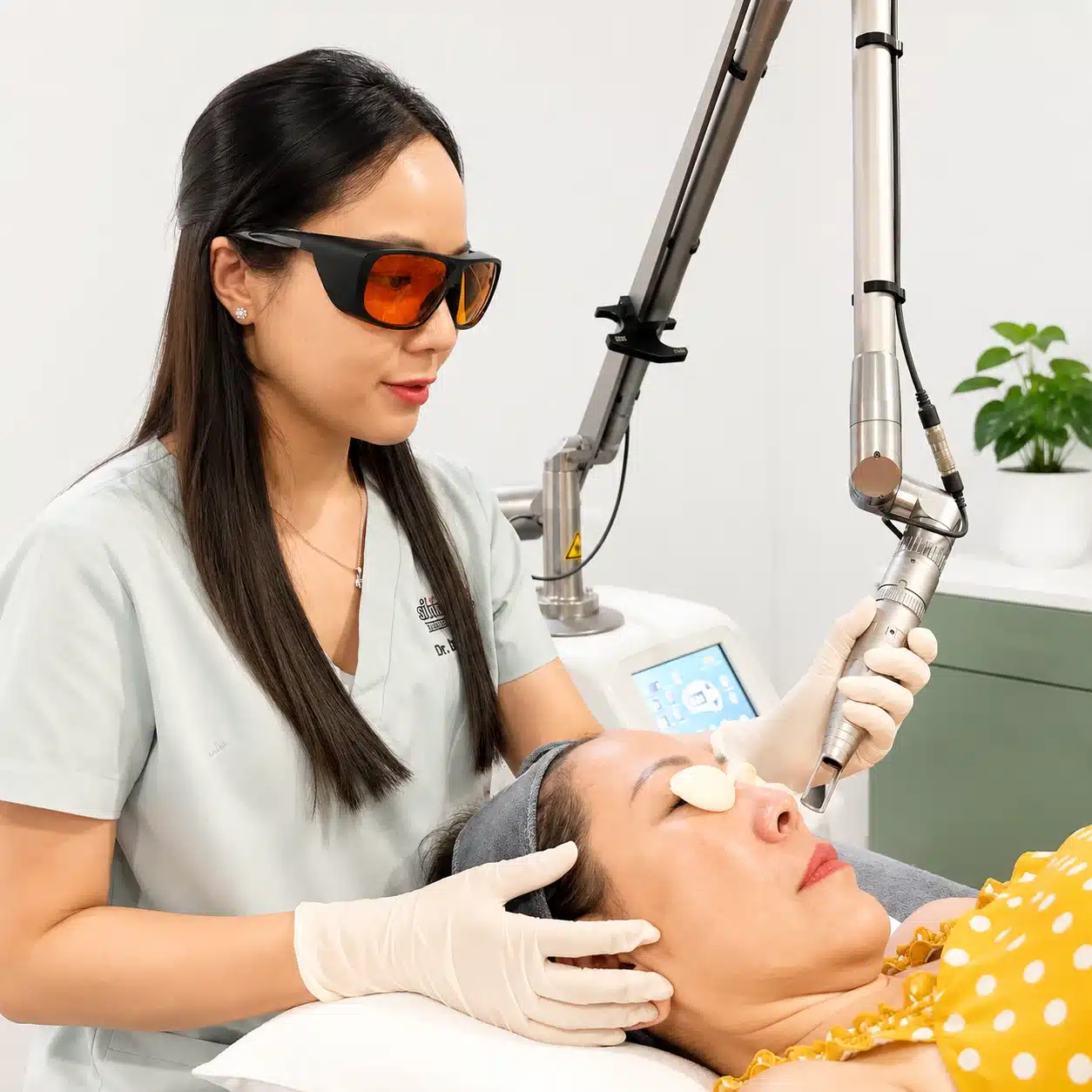 máy laser nyag tại Si Beauté