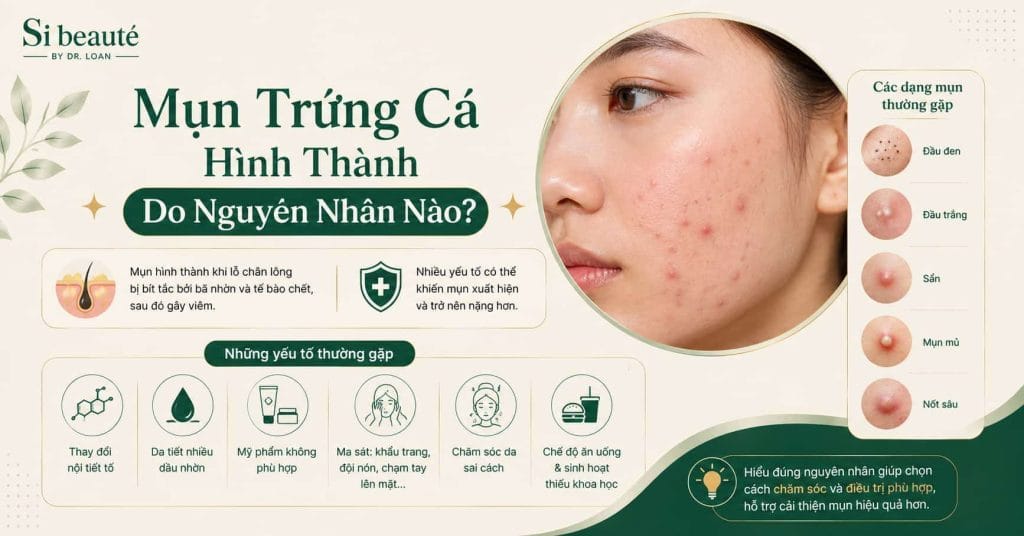 Mụn Trứng Cá Hình Thành Do Nguyên Nhân Nào?