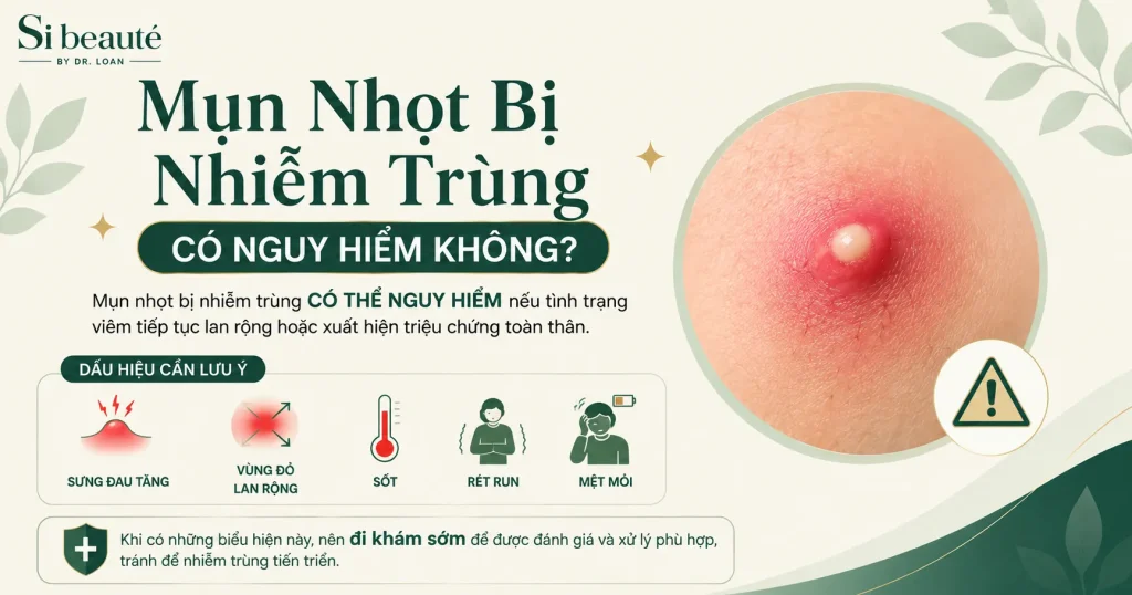 Mụn Nhọt Bị Nhiễm Trùng Có Nguy Hiểm Không?