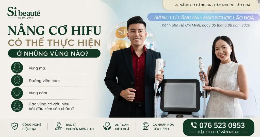 Nâng Cơ HIFU Có Thể Thực Hiện Ở Những Vùng Nào?
