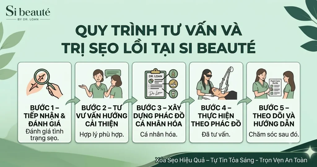 Quy Trình Tư Vấn Và Trị Sẹo Lồi Tại SI Beauté