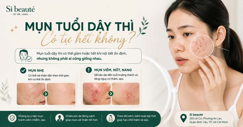 Mụn Tuổi Dậy Thì Có Tự Hết Không?