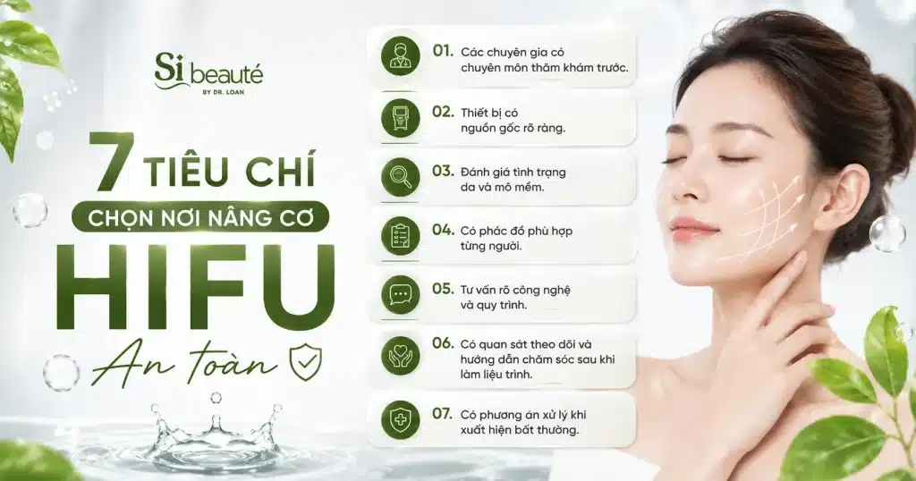 7 tiêu chí chọn nơi nâng cơ HIFU an toàn