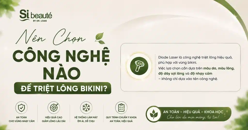 Nên Chọn Công Nghệ Nào Để Triệt Lông Bikini?