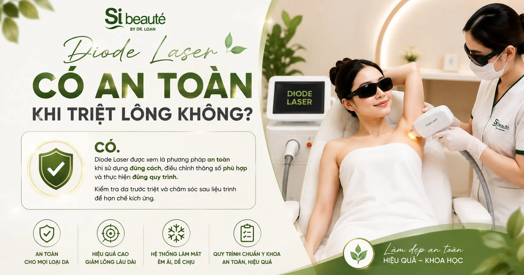 Diode Laser Có An Toàn Khi Triệt Lông Không?