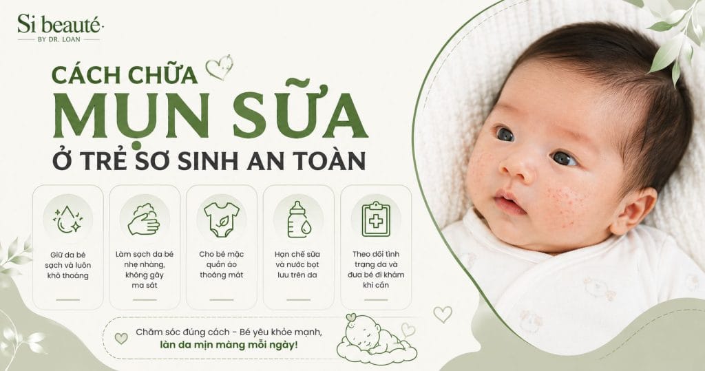 Những Điều Không Nên Làm Khi Bé Bị Mụn Sữa