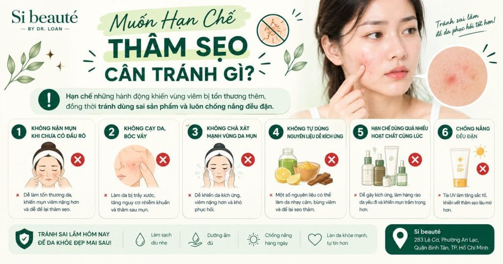 Muốn Hạn Chế Thâm Sẹo, Cần Tránh Gì?