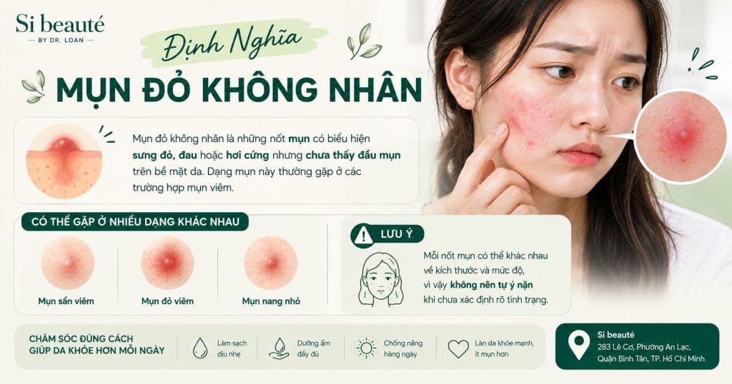 Định Nghĩa Mụn Đỏ Không Nhân