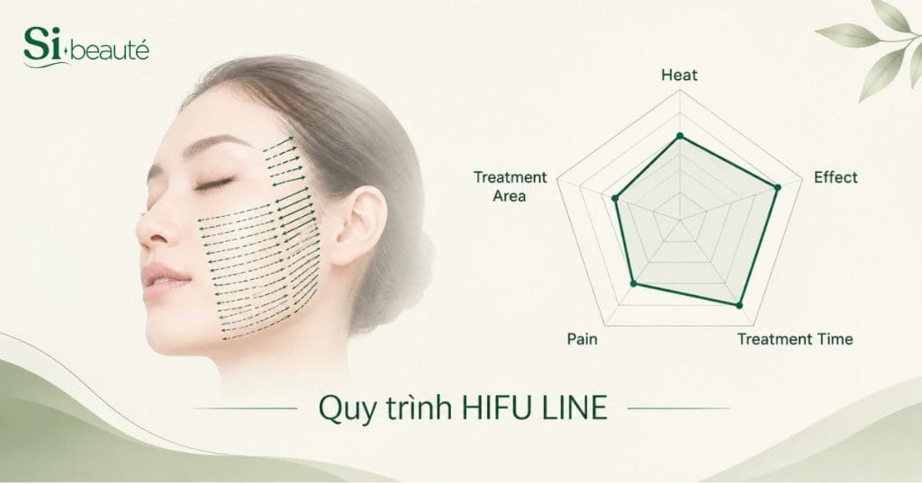 quy trình nâng cơ hifu đầu line tại si beauté - tạo ảnh bởi AI